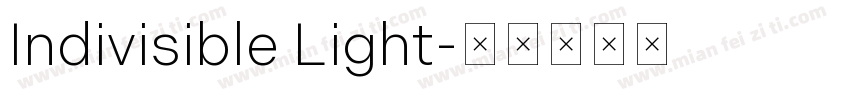 Indivisible Light字体转换